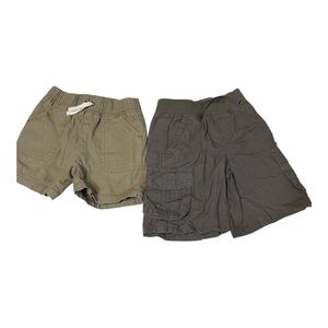 Boys toddlers Casual Shorts Set - Olive and Gray 24 months